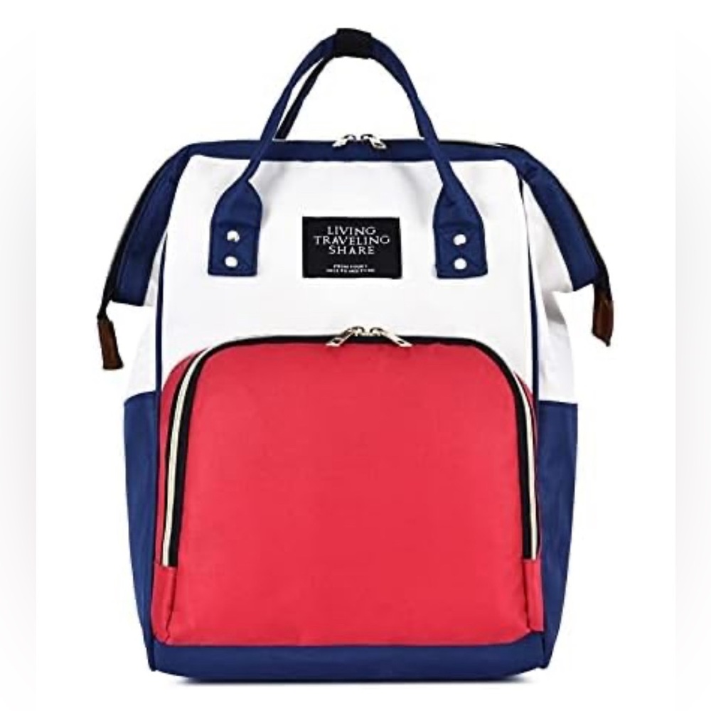 Mother and Baby Backpack Anti-Theft Backpack (Color : Red with White) NEW!